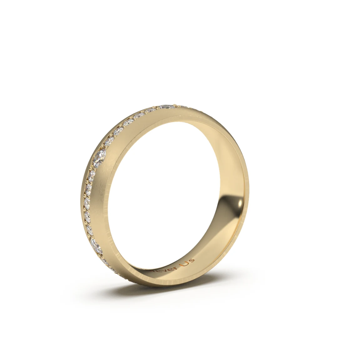 Argolla de Matrimonio Diana en oro — Forever Us — vista 2