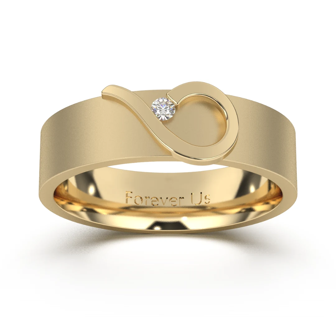 Argolla de Matrimonio Edén en oro — Forever Us