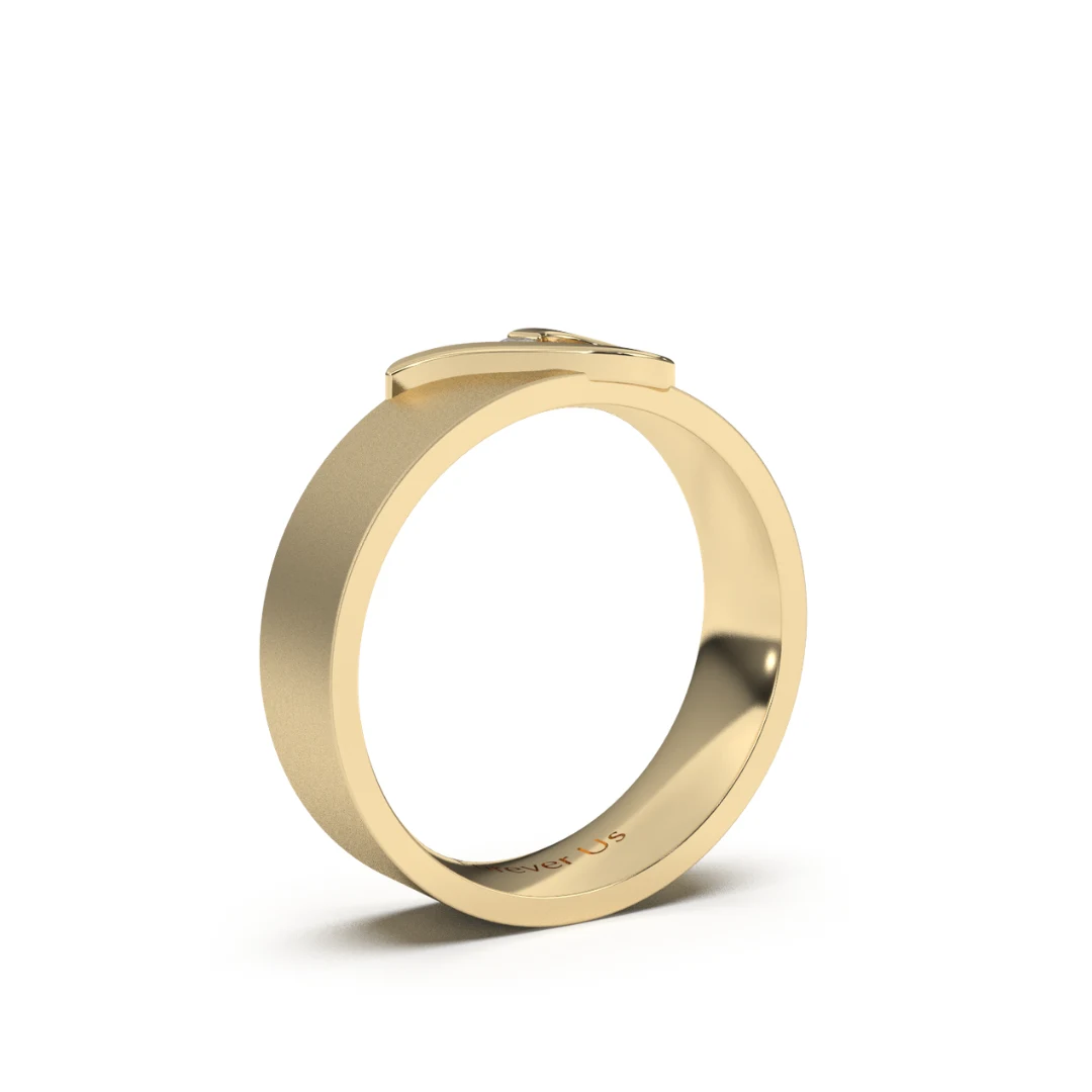 Argolla de Matrimonio Edén en oro — Forever Us — vista 2