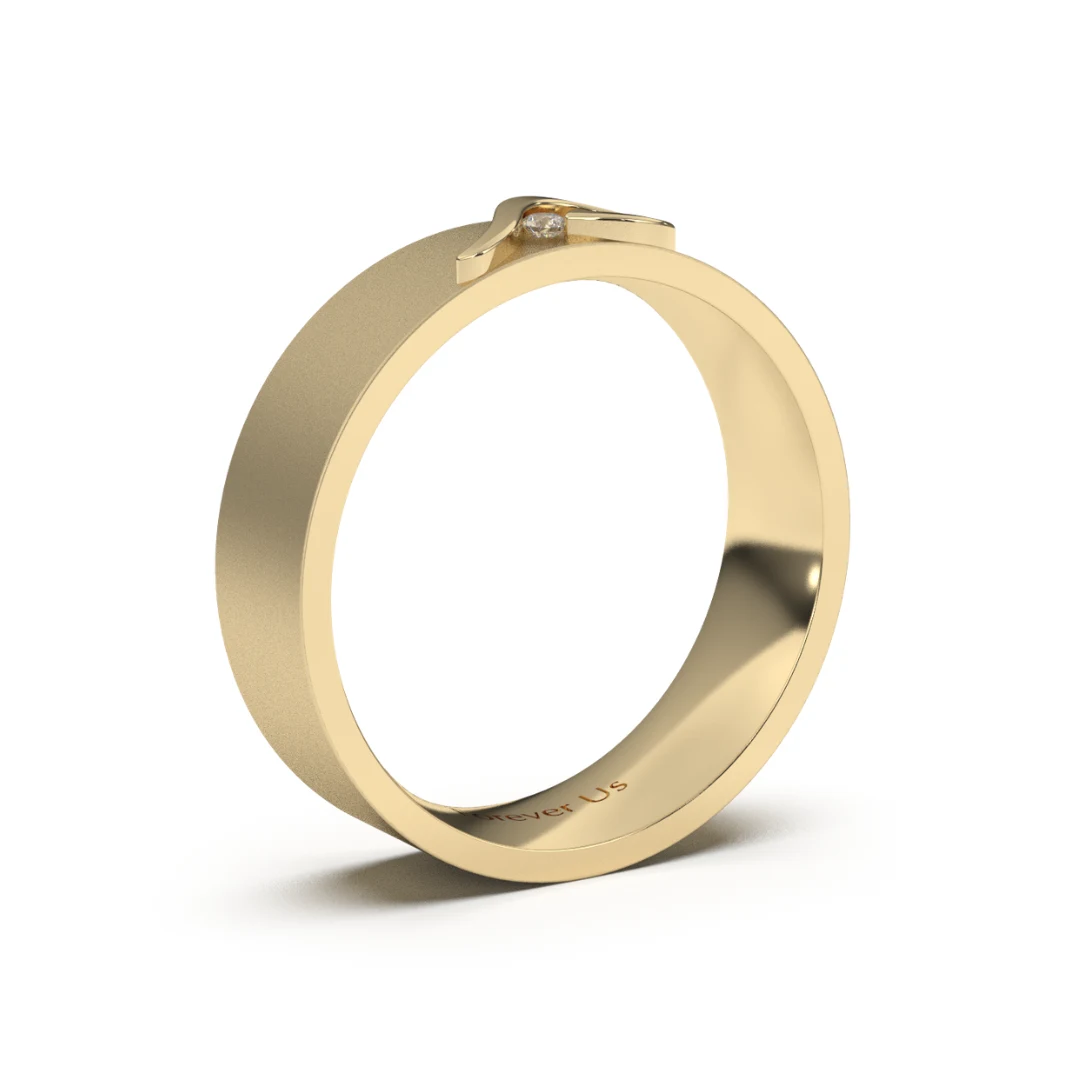 Argolla de Matrimonio Edén en oro — Forever Us — vista 2