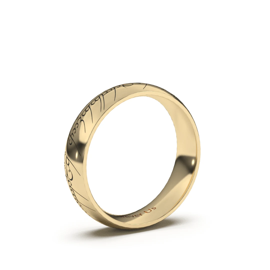 Argolla de Matrimonio Elfo en oro — Forever Us — vista 2