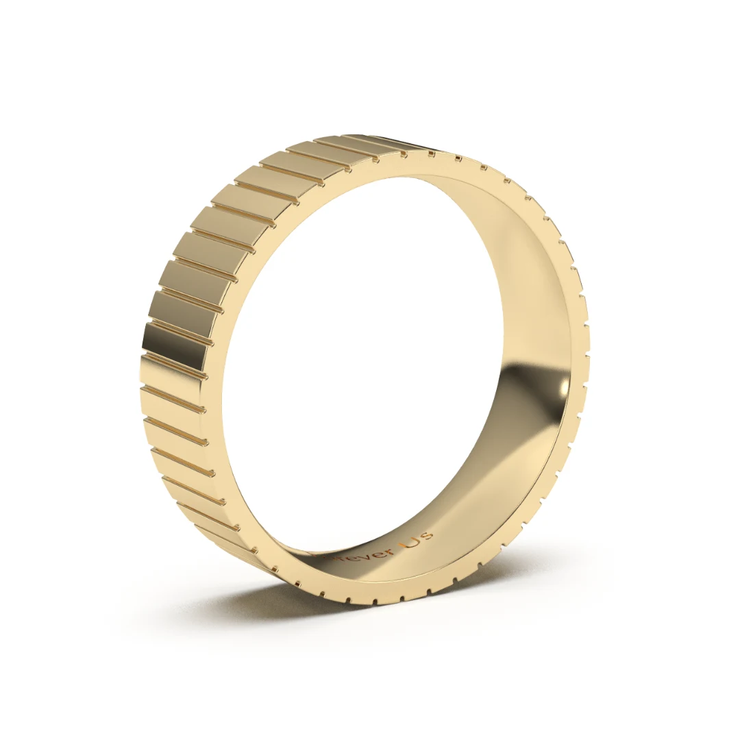 Argolla de Matrimonio Finn en oro — Forever Us — vista 2