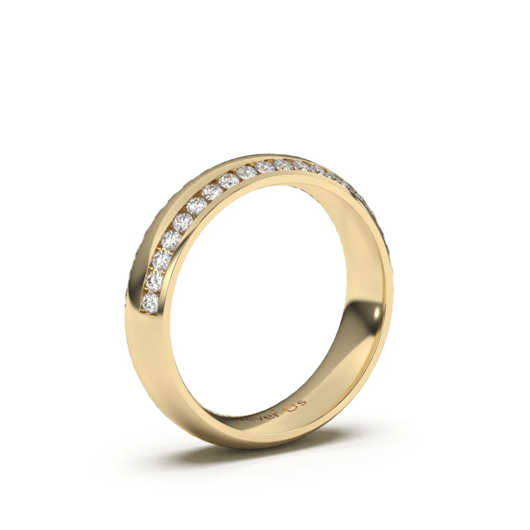 Argolla de Matrimonio Gobi en oro — Forever Us — vista 2