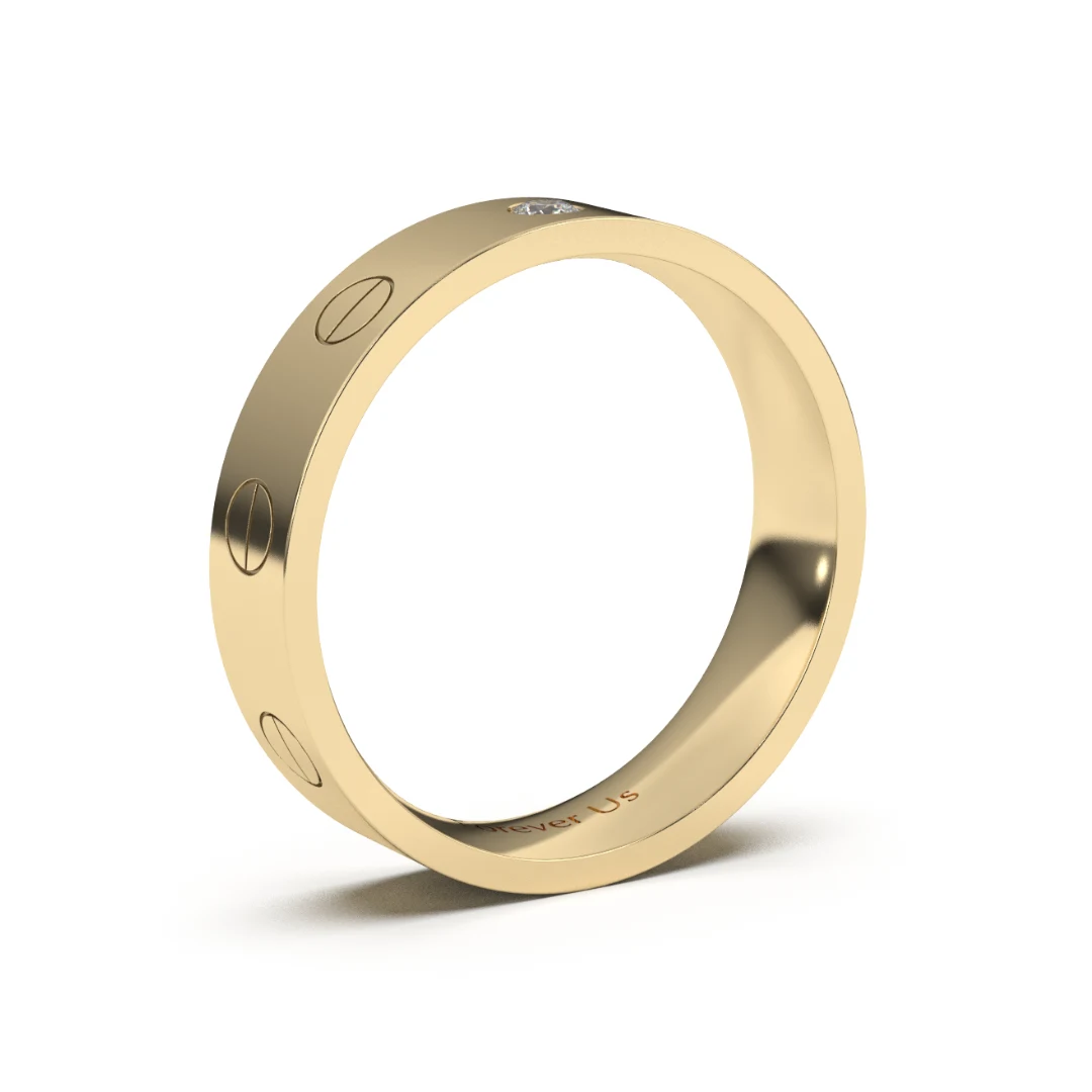 Argolla de Matrimonio Jaques en oro — Forever Us — vista 2
