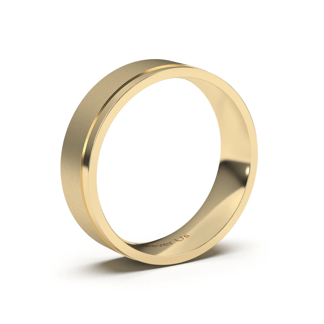 Argolla de Matrimonio Kiev en oro — Forever Us — vista 2