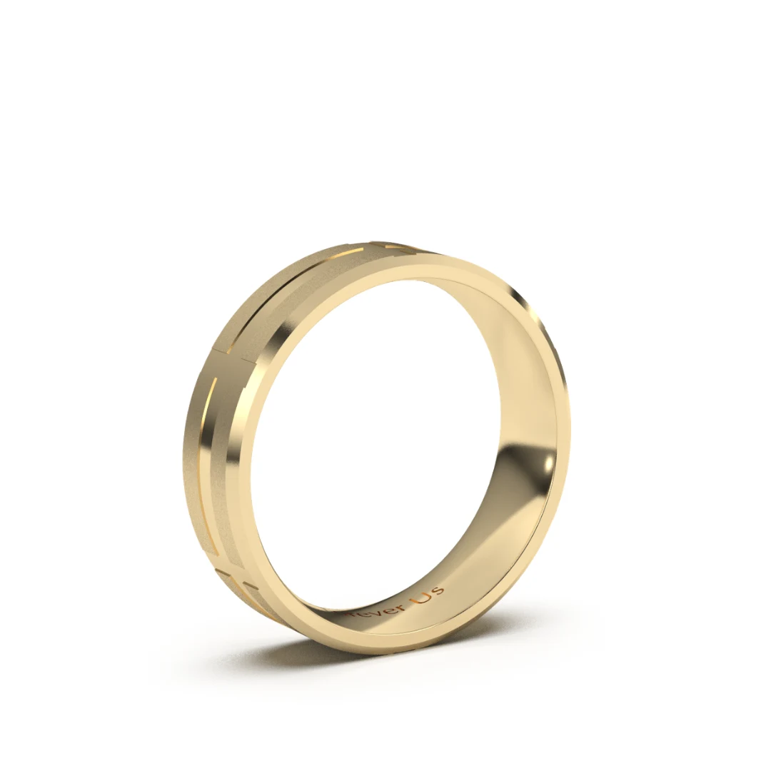 Argolla de Matrimonio Laos en oro — Forever Us — vista 2