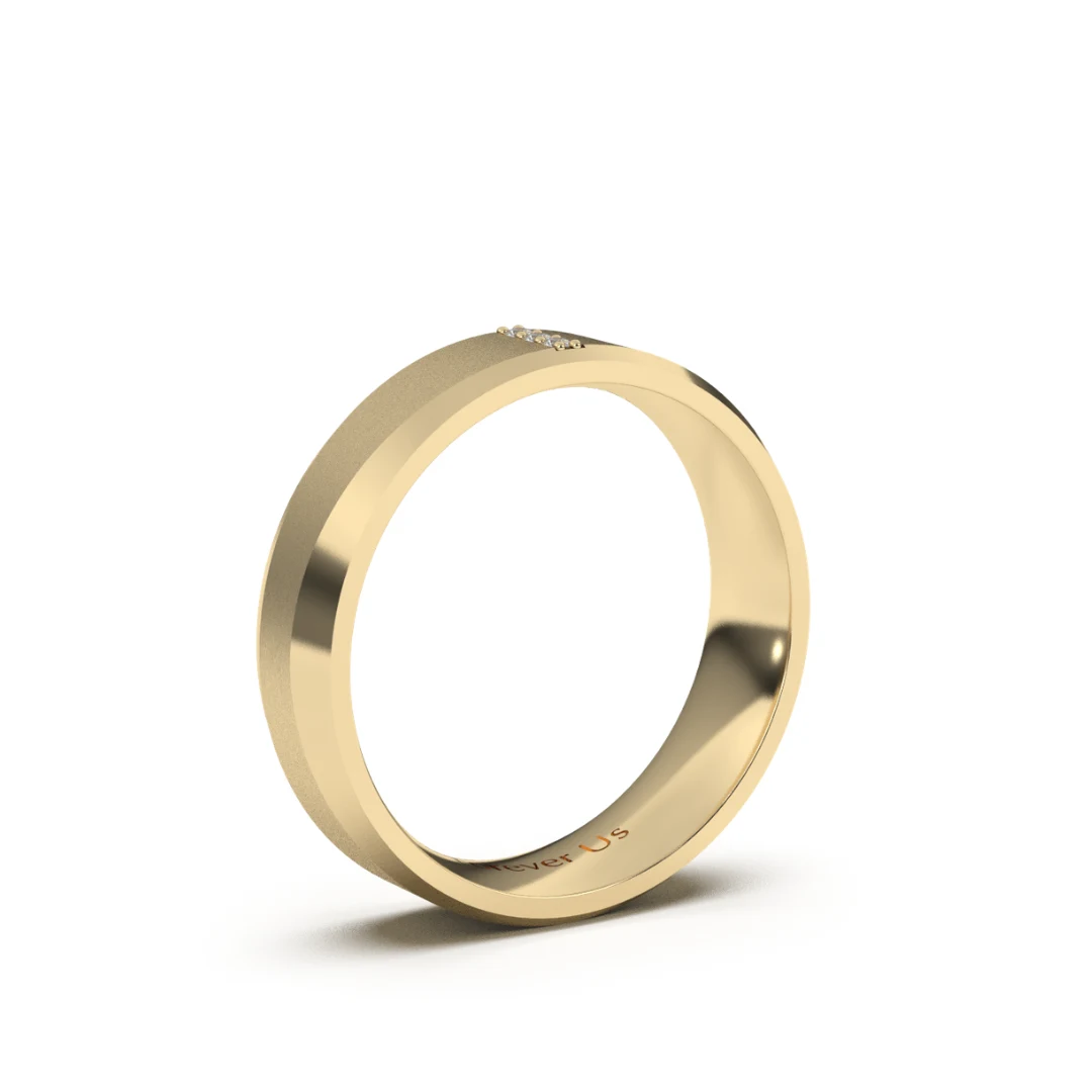 Argolla de Matrimonio Licht en oro — Forever Us — vista 2