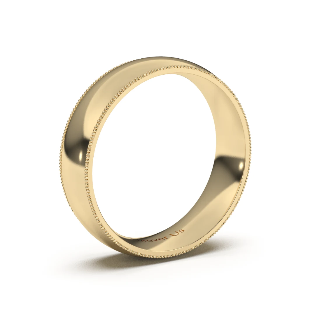 Argolla de Matrimonio Lisboa en oro — Forever Us — vista 2