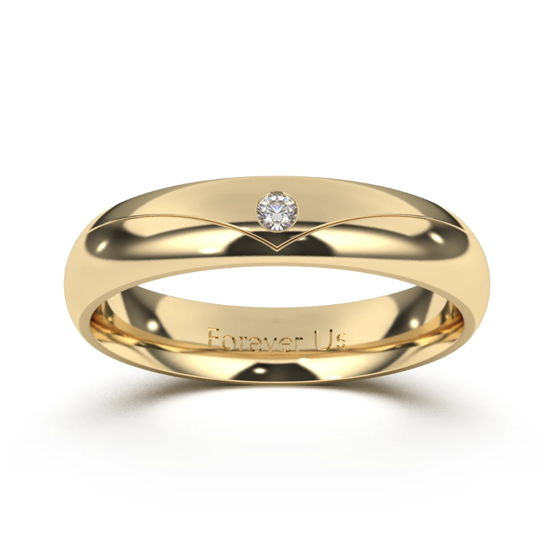 Argolla de Matrimonio Lyon en oro — Forever Us