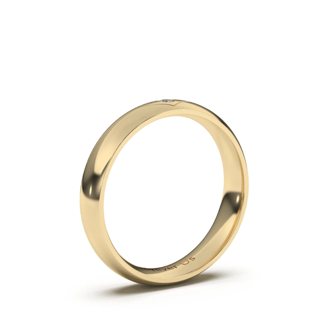 Argolla de Matrimonio Lyon en oro — Forever Us — vista 2
