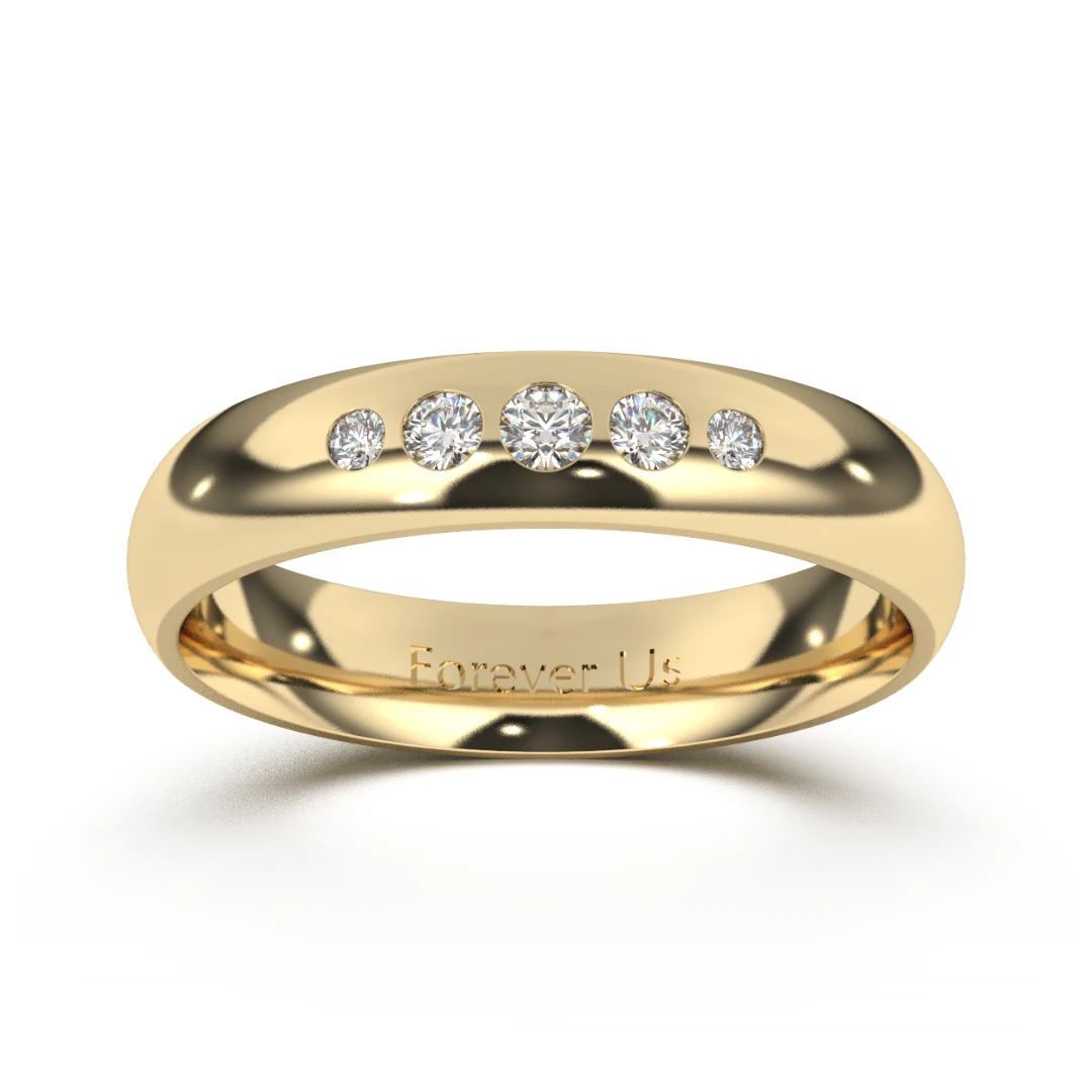 Argolla de Matrimonio Lyss en oro — Forever Us