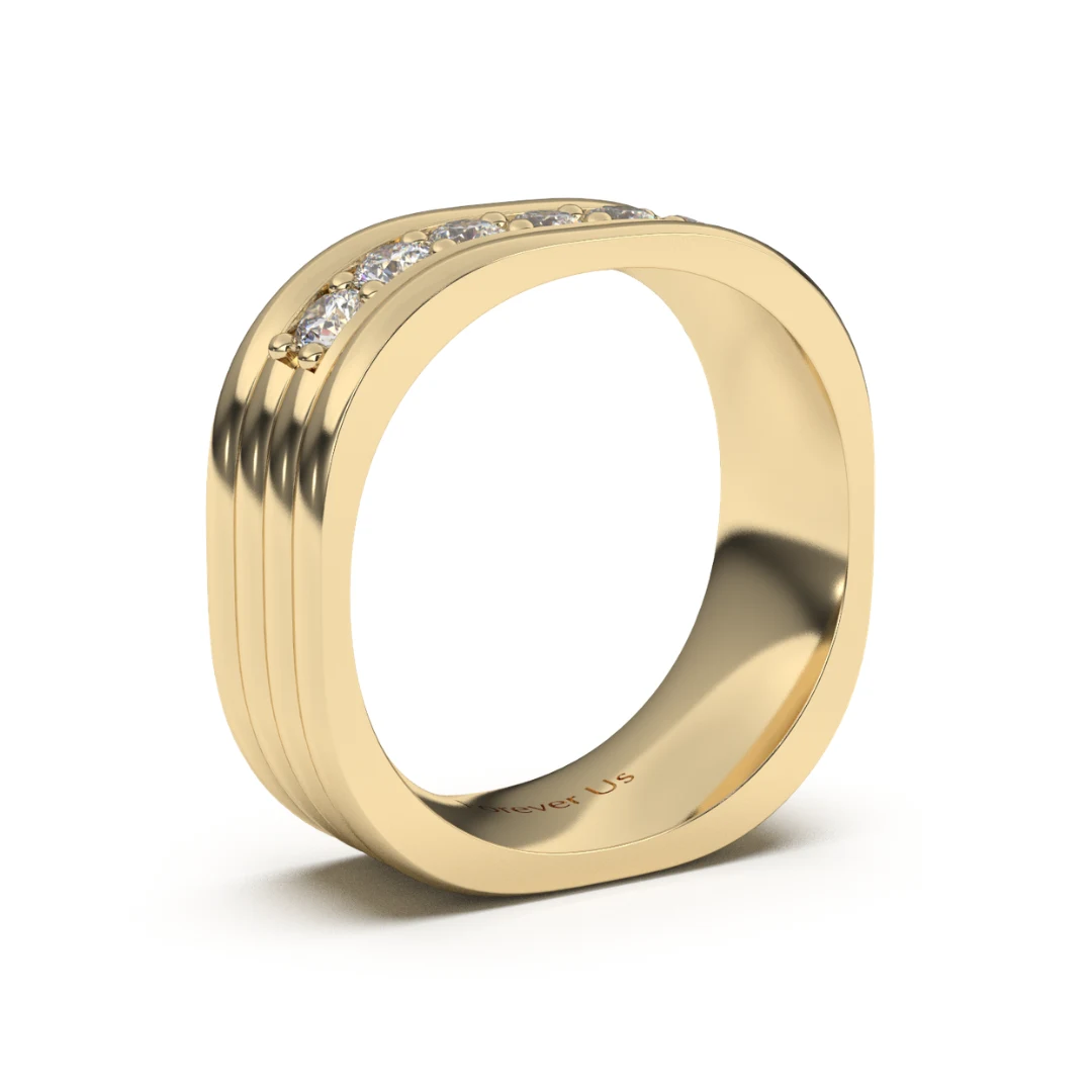 Argolla de Matrimonio Mercurio en oro — Forever Us — vista 2