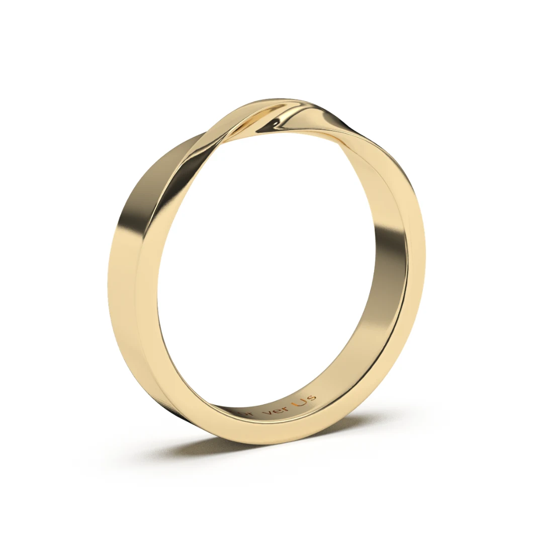 Argolla de Matrimonio Mobius en oro — Forever Us — vista 2