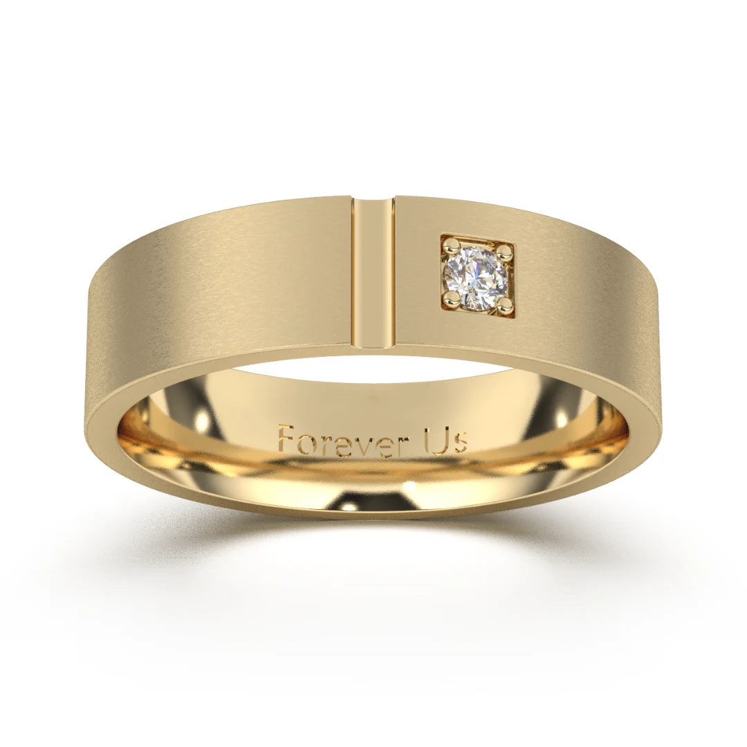 Argolla de Matrimonio Mónaco en oro — Forever Us