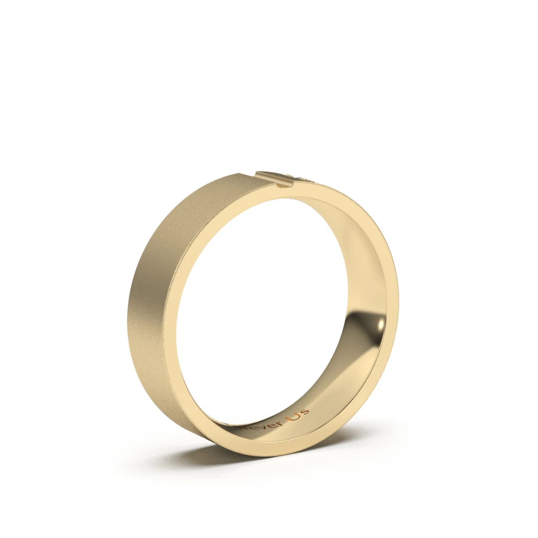 Argolla de Matrimonio Mónaco en oro — Forever Us — vista 2
