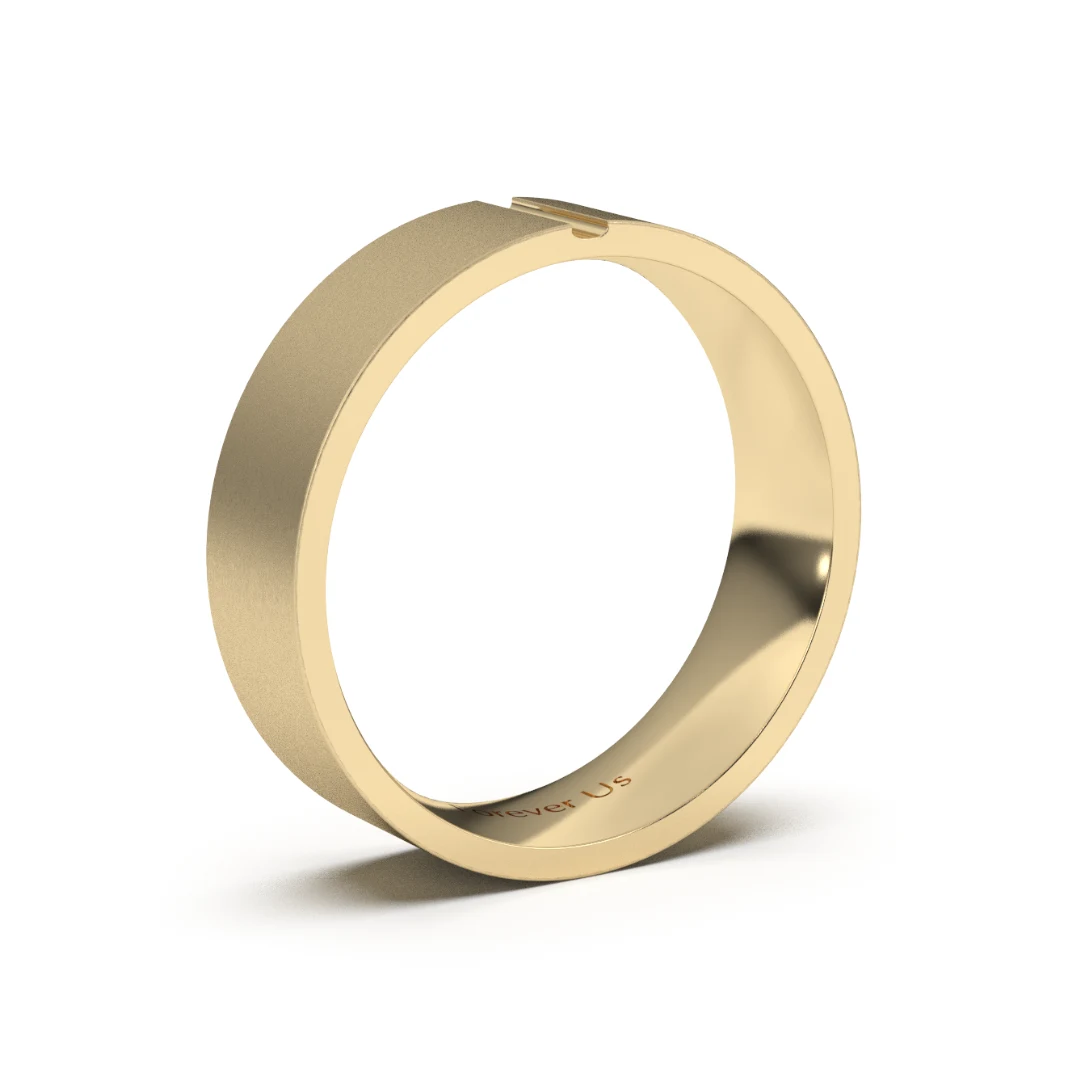 Argolla de Matrimonio Mónaco en oro — Forever Us — vista 2