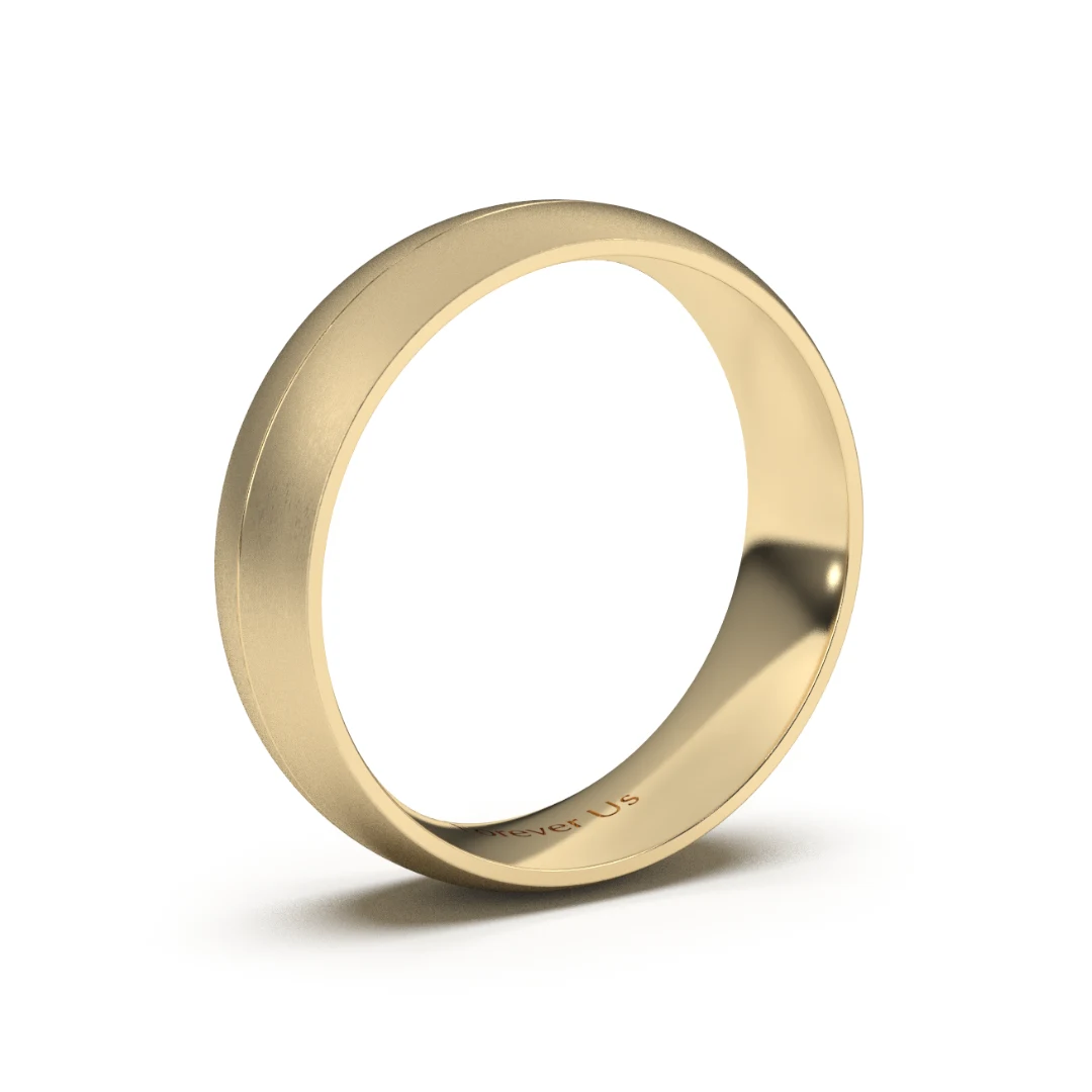Argolla de Matrimonio Múnich en oro — Forever Us — vista 2