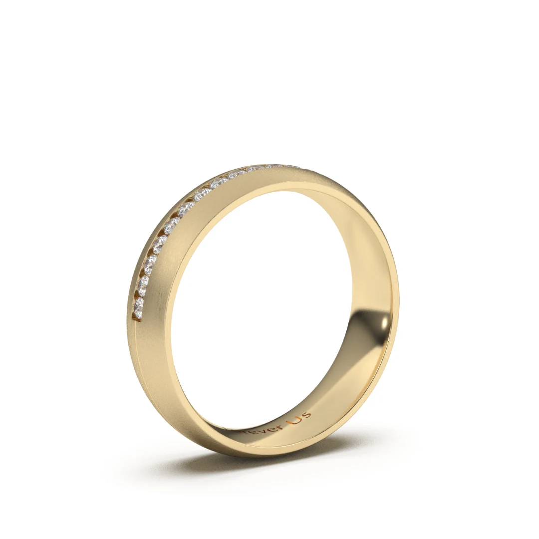 Argolla de Matrimonio Múnich en oro — Forever Us — vista 2