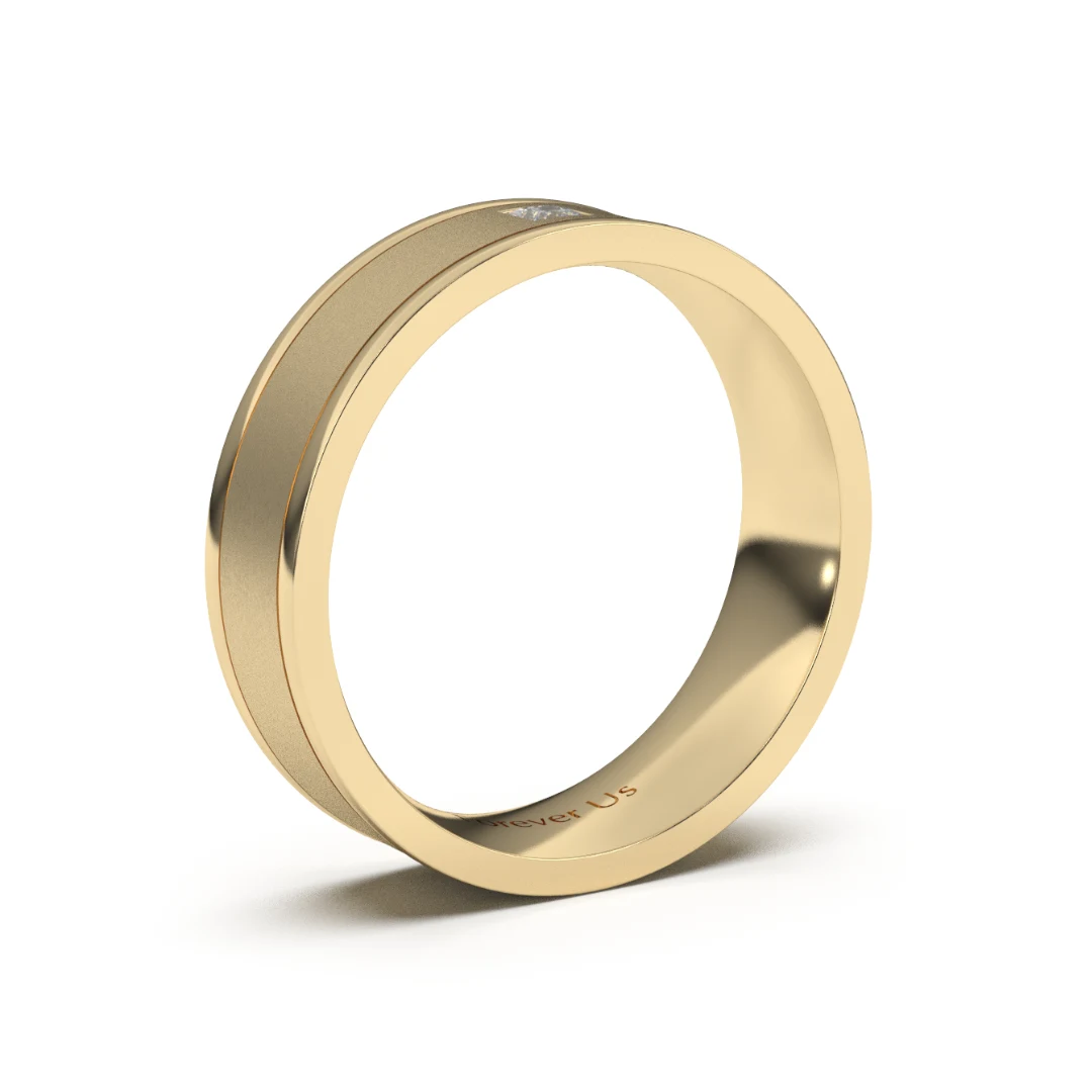 Argolla de Matrimonio Olimpo en oro — Forever Us — vista 2