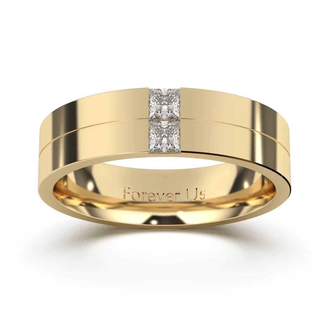 Argolla de Matrimonio Oslo en oro — Forever Us
