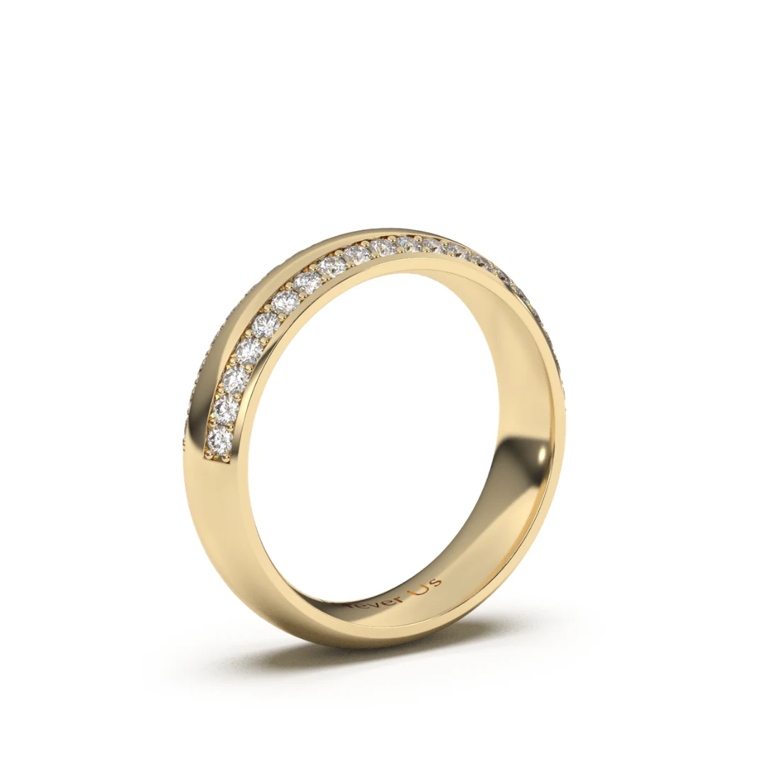 Argolla de Matrimonio Sahara en oro — Forever Us — vista 2