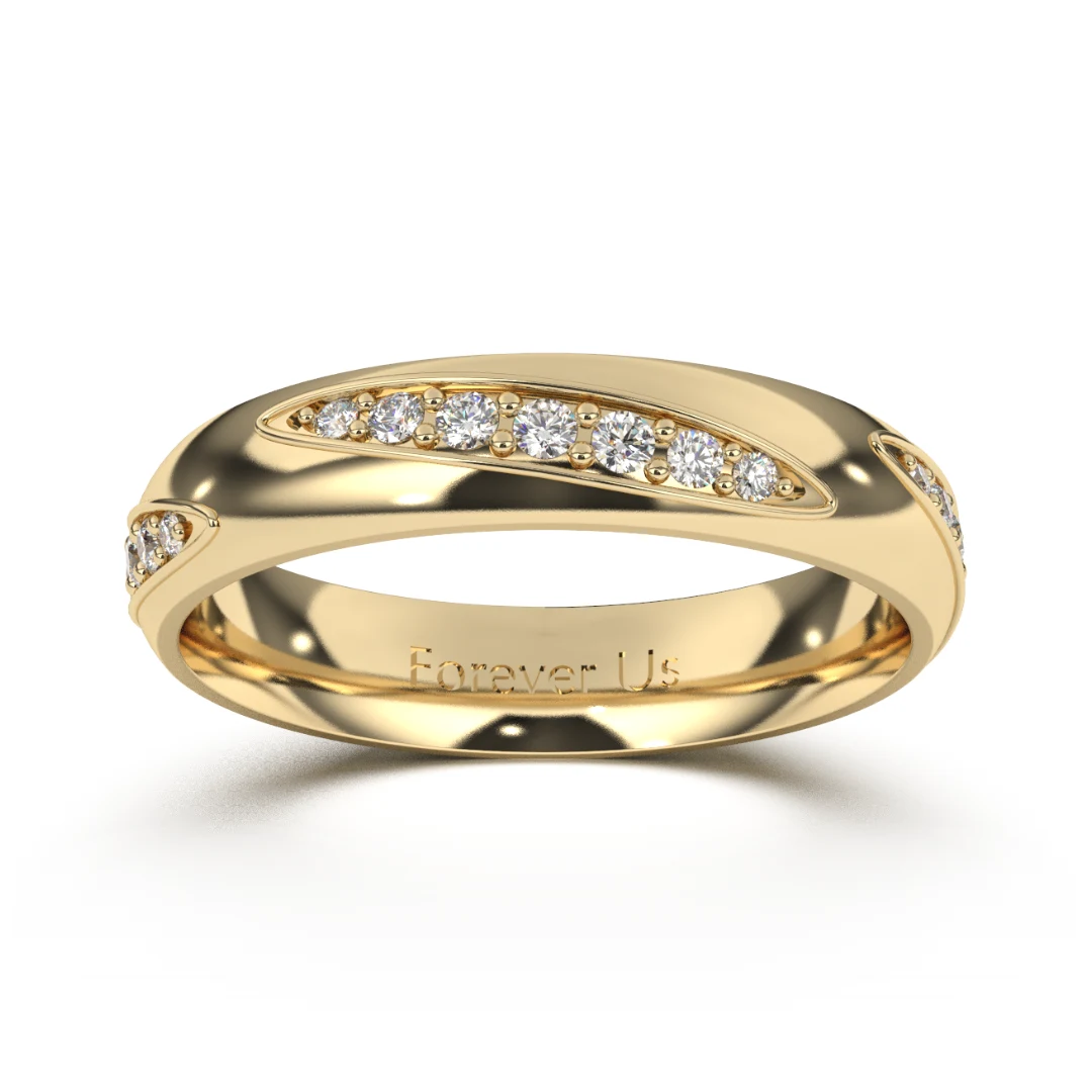 Argolla de Matrimonio Sofía en oro — Forever Us