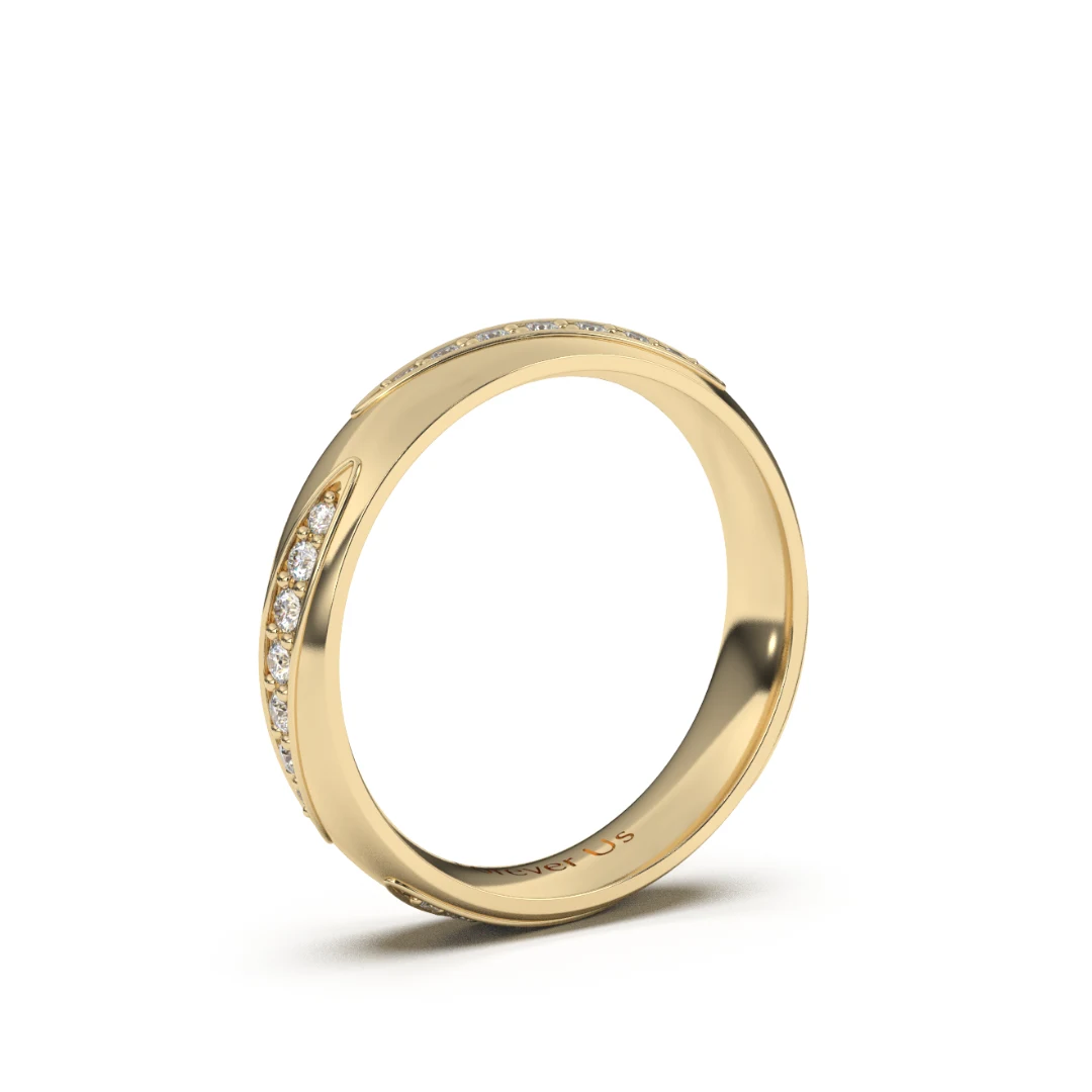 Argolla de Matrimonio Sofía en oro — Forever Us — vista 2