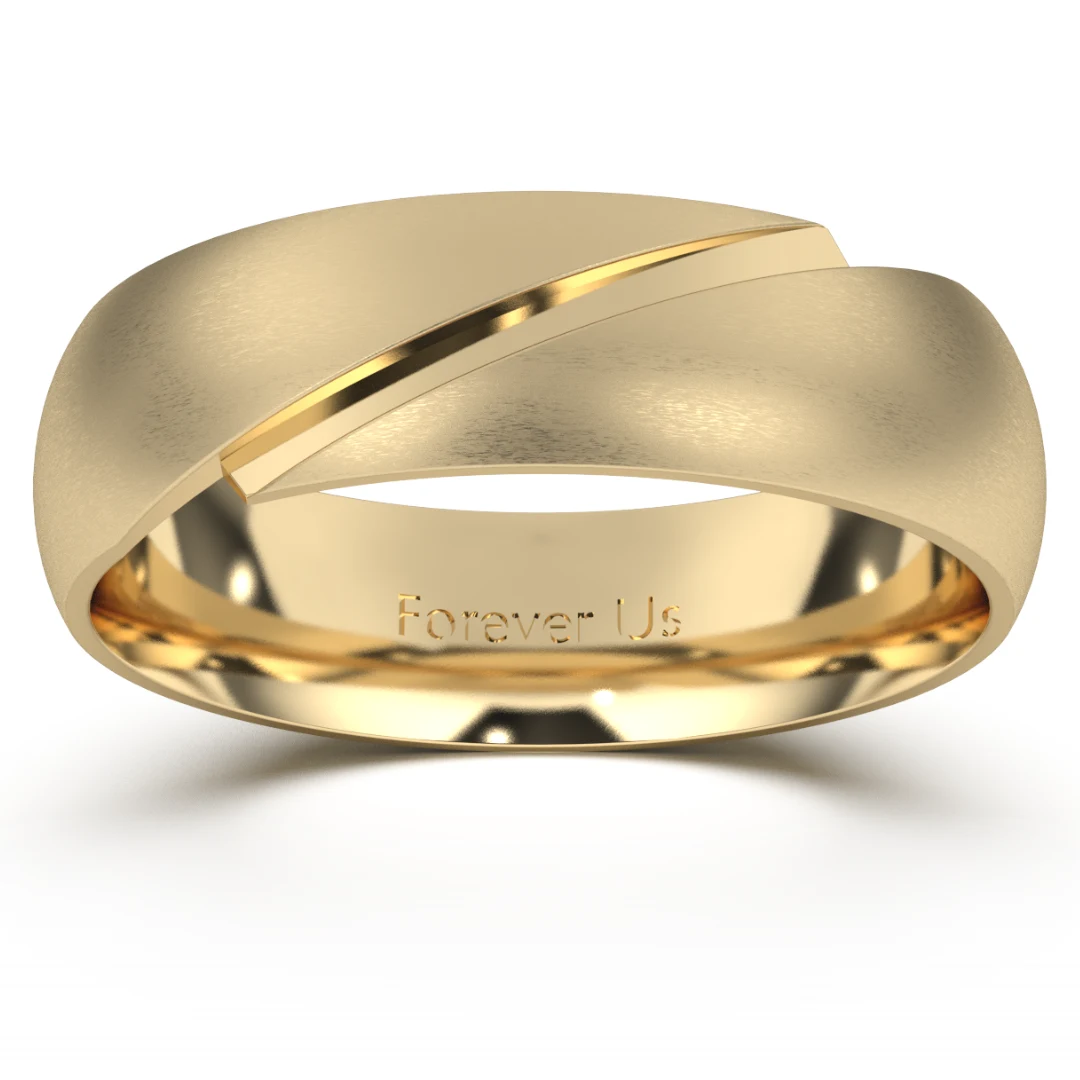 Argolla de Matrimonio Suiza en oro — Forever Us