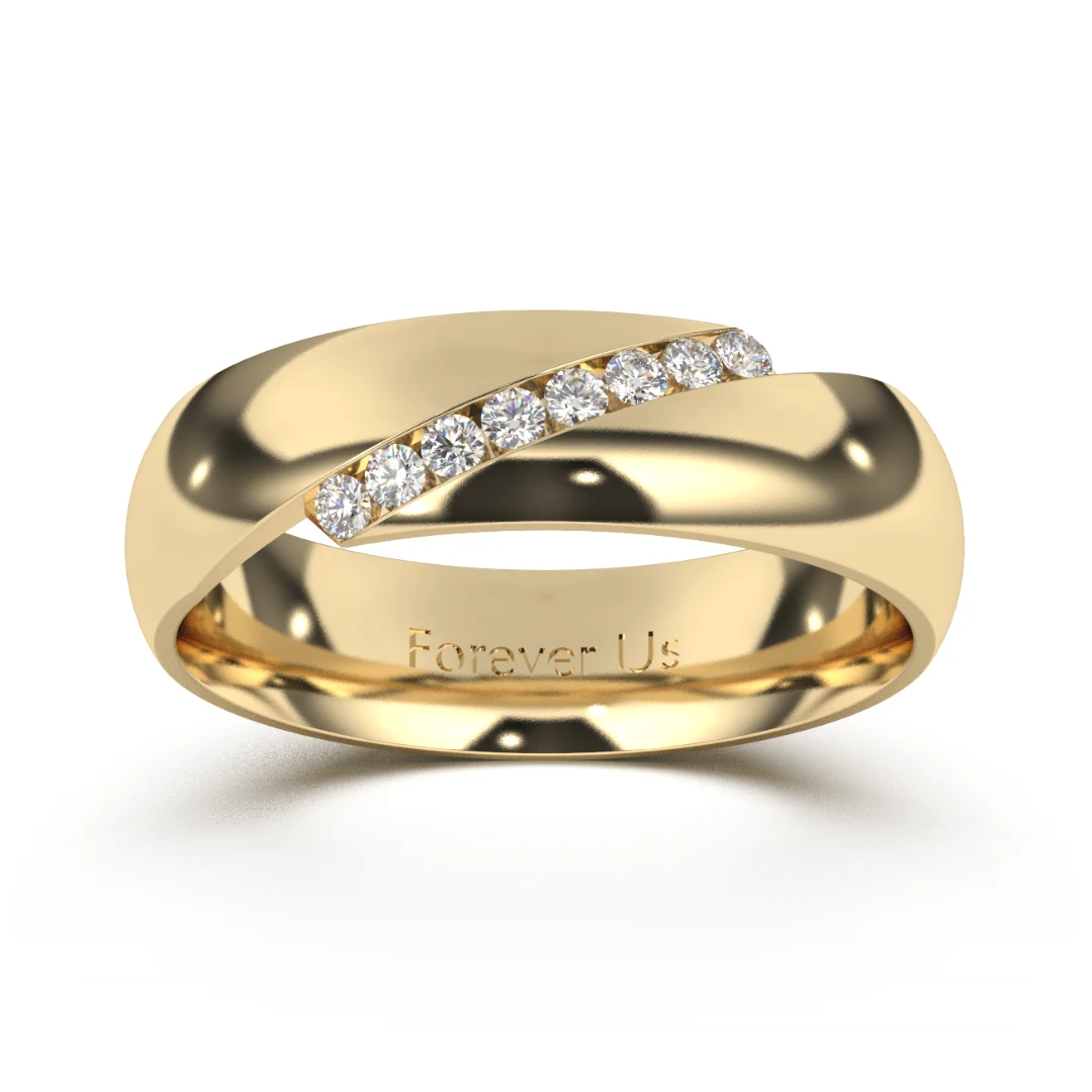 Argolla de Matrimonio Suiza en oro — Forever Us