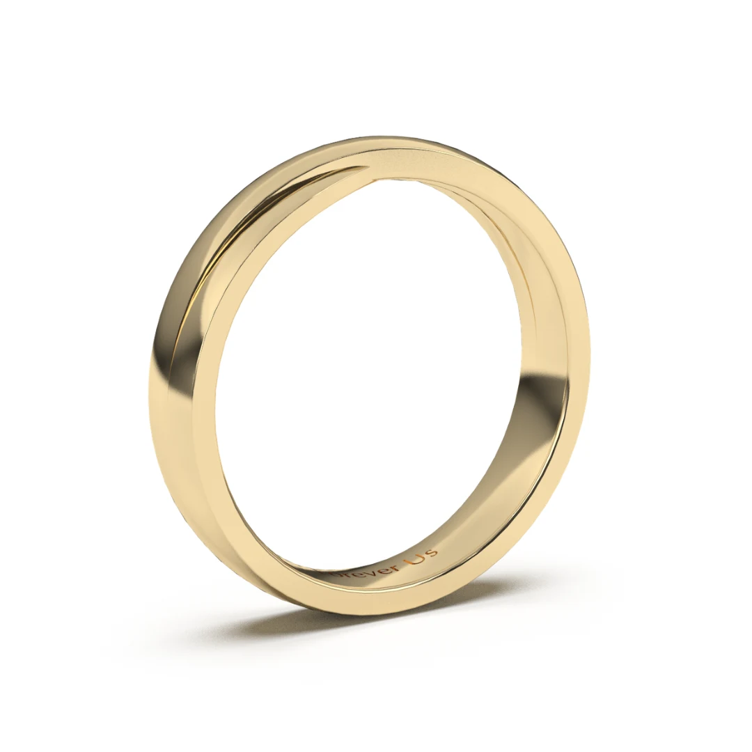 Argolla de Matrimonio Teosia en oro — Forever Us — vista 2