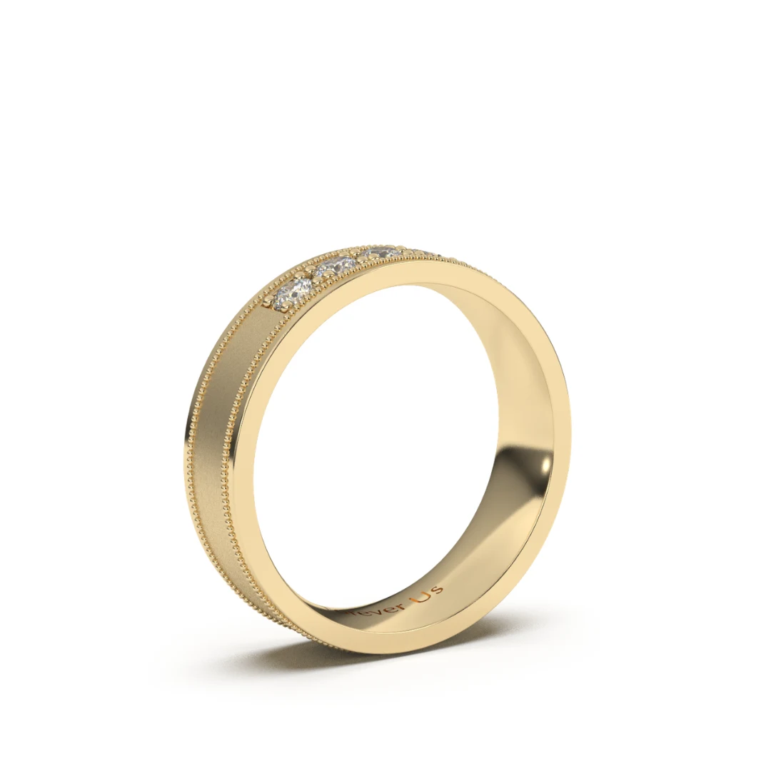 Argolla de Matrimonio Teruel en oro — Forever Us — vista 2