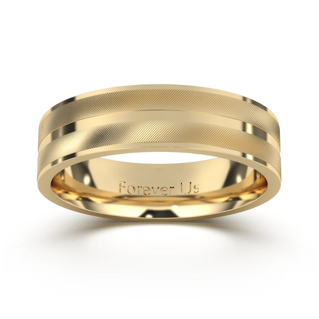 Argolla de Matrimonio Tristán en oro — Forever Us