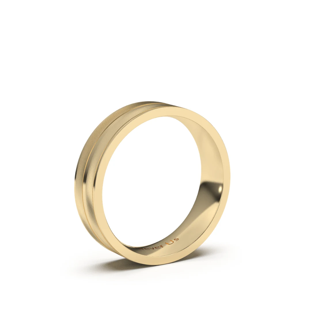 Argolla de Matrimonio Tristán en oro — Forever Us — vista 2