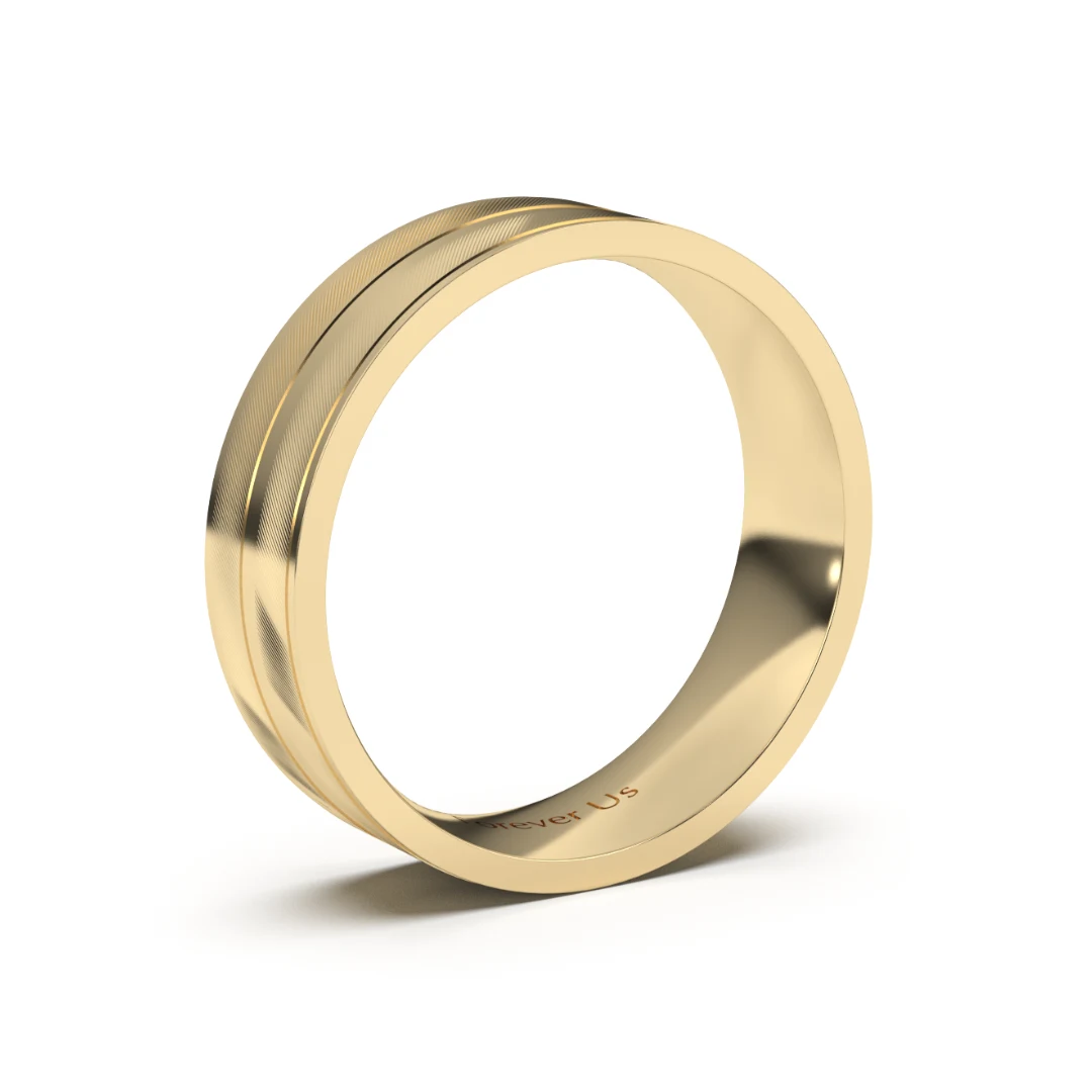 Argolla de Matrimonio Tristán en oro — Forever Us — vista 2