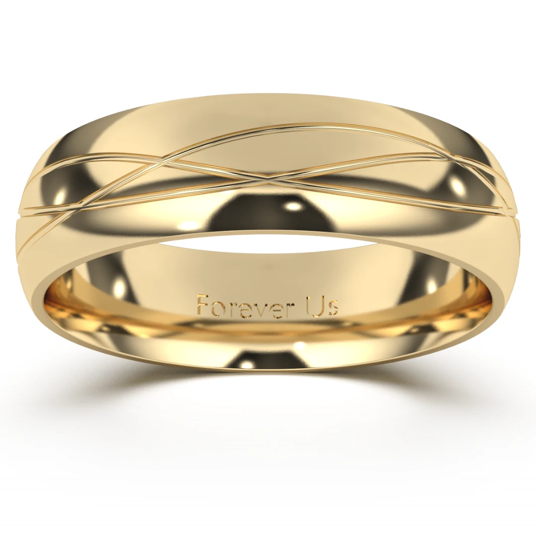 Argolla de Matrimonio Troya en oro — Forever Us