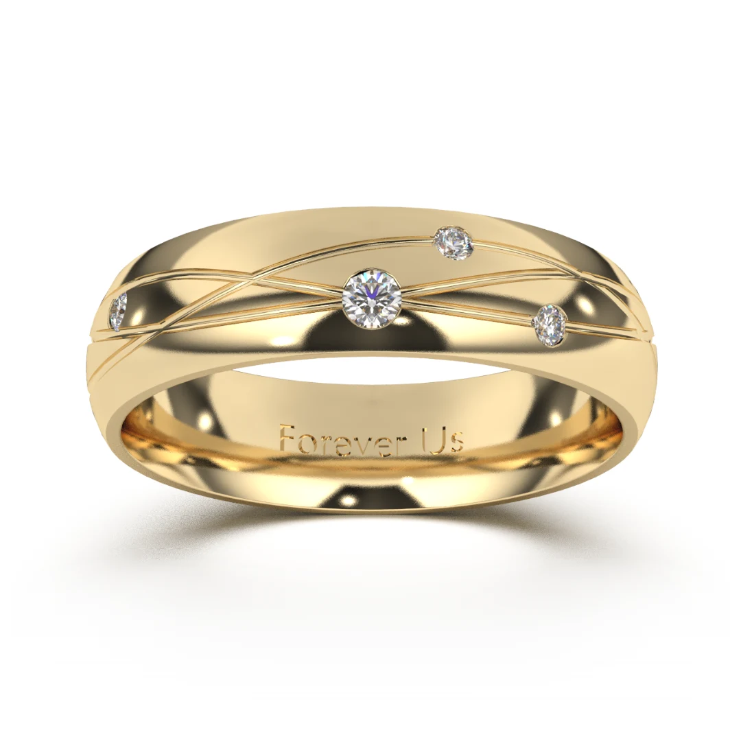 Argolla de Matrimonio Troya en oro