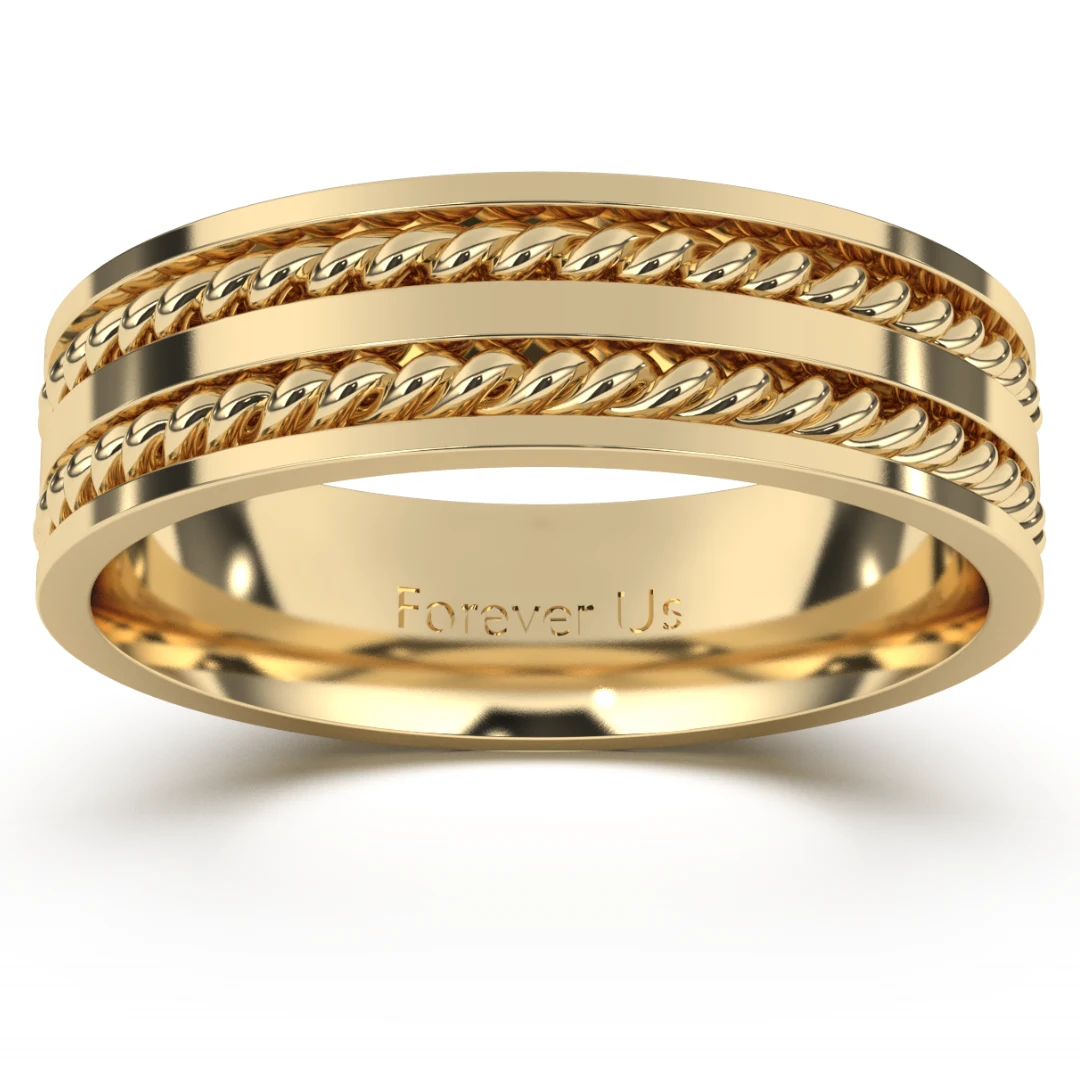 Argolla de Matrimonio Truman en oro — Forever Us