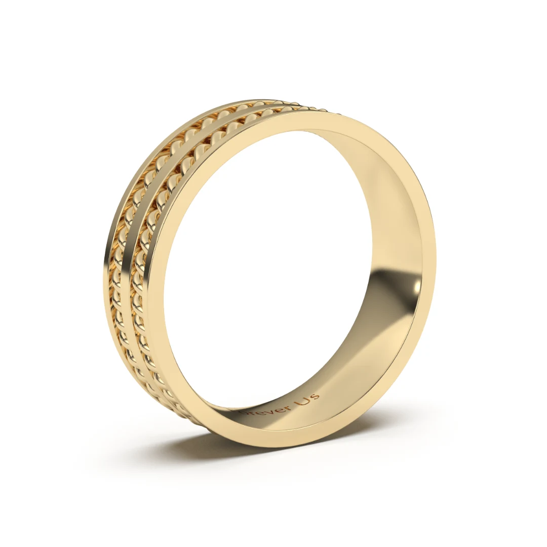 Argolla de Matrimonio Truman en oro — Forever Us — vista 2