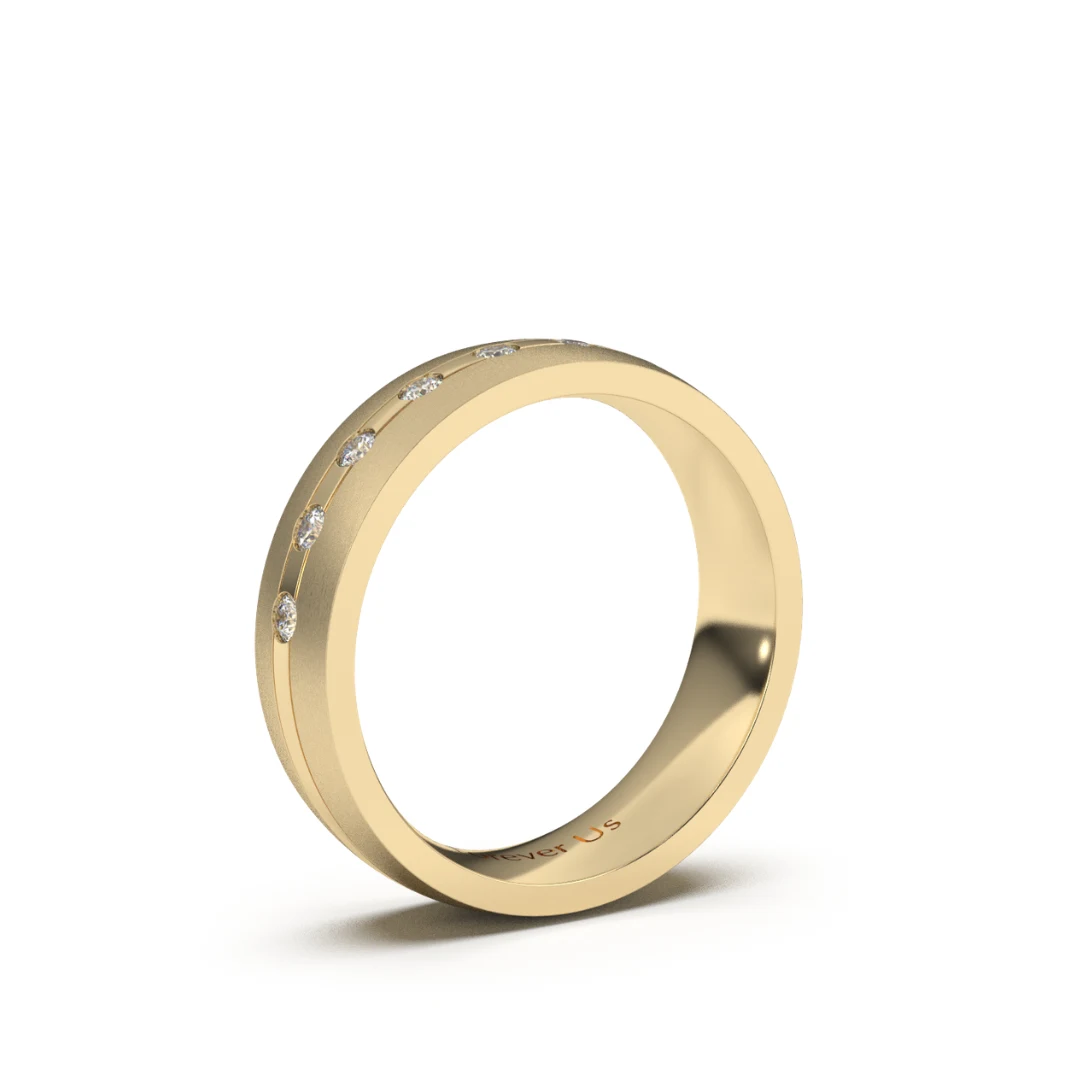 Argolla de Matrimonio Ulises en oro — Forever Us — vista 2