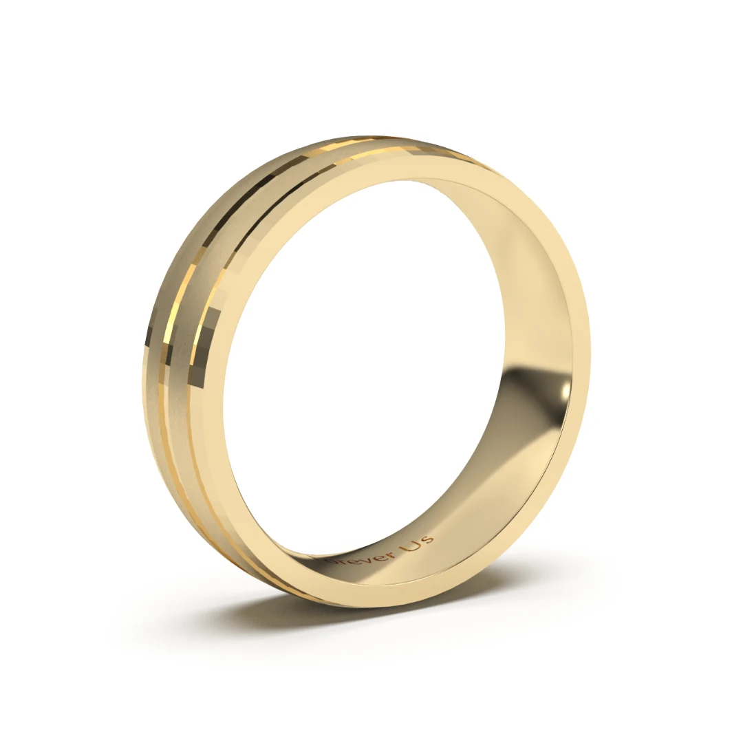 Argolla de Matrimonio Varsovia en oro — Forever Us — vista 2